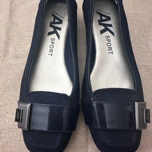 Anne Klein Black Patent Loafers Brand new!